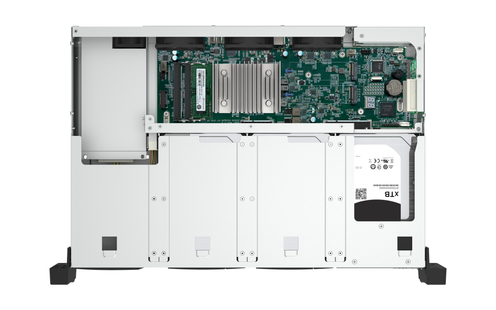 QNAP - TS-855eU-8G-US - QNAP 2U 8-Bay short depth rackmount NAS/iSCSI IP-SAN. Intel Atom C5125 8C 2.8GHz, 8GB RAM