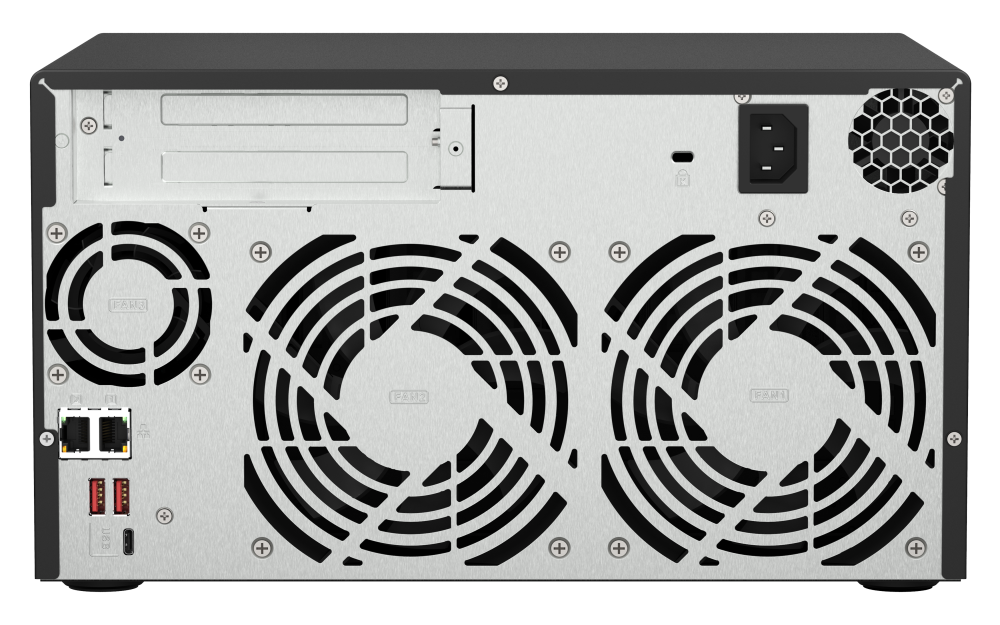 QNAP - TS-873A-8G-US - QNAP Desktop 8-bay NAS/iSCSI IP-SAN, AMD Ryzen V1000 series V1500B 4C/8T 2.2 GHz, 8GB RAM, two 2.5GbE, 10G-ready