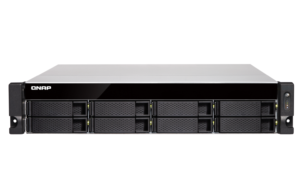QNAP - TS-877XU-RP-3600-8G-US - QNAP 2U 8-Bay Rackmount NAS, AMD Ryzen 3600 6-core/12-thread 3.6 GHz processor, 8GB DDR4 RAM (max 64GB RAM), 8x 2.5