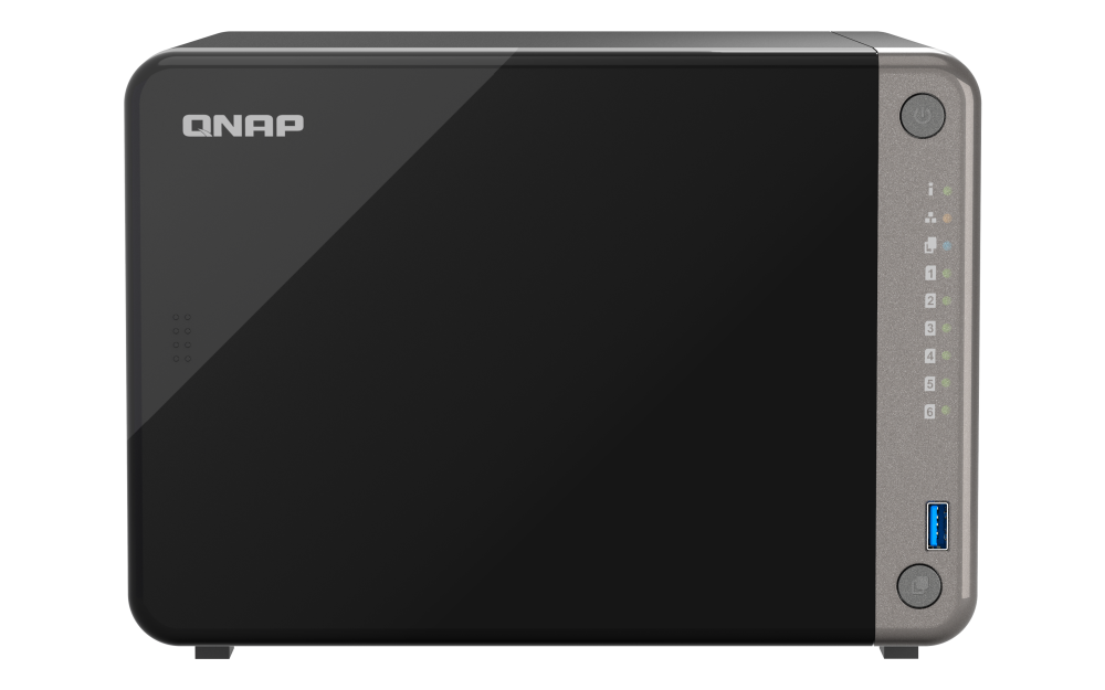 QNAP - TS-AI642-8G-US - QNAP 6-Bay desktop AI NAS, NPU 6TOPS, 4C ARM Cortex-A76 2.2GHz, 4C Cortex-A55 1.8GHz, 8GB DDR4 RAM