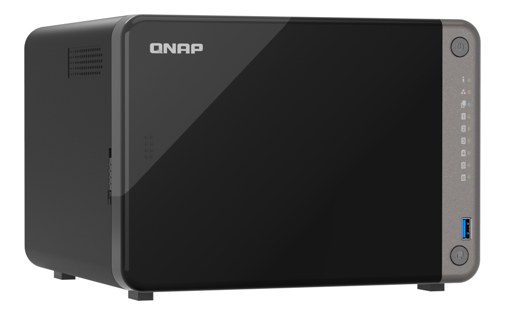 QNAP - TS-AI642-8G-US - QNAP 6-Bay desktop AI NAS, NPU 6TOPS, 4C ARM Cortex-A76 2.2GHz, 4C Cortex-A55 1.8GHz, 8GB DDR4 RAM