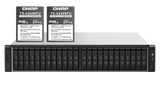 QNAP - TS-h2490FU-7302P-128G-US - QNAP 24-Bay all-flash NAS, NVMe Gen3 x4, AMD EPYC 7302P 3.0GHz, 128GB  RAM, 2 x 2.5GbE LAN, 4 x 25GbE SFP28, iSCSI, RAID 0,1, 5, 6, 10, 5+spare, 6+spare, 10+spare, global hot spare,  PCIe expansion slot x5