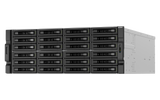 QNAP - TS-h3087XU-RP-E2378-64G-US - QNAP 30-Bay 4U rackmount NAS, Intel Xeon E-2378 8C/16T 2.6 GHz processor (boost up to 4.8 GHz), 64 GB ECC DDR4, 24 x 2.5"/3.5" SATA 6Gbps HDD/SSD + 6 x 2.5" SATA 6Gbps, 10GBASE-T, 2.5GbE RJ45, USB 3.2 Gen2, PCIe Gen4
