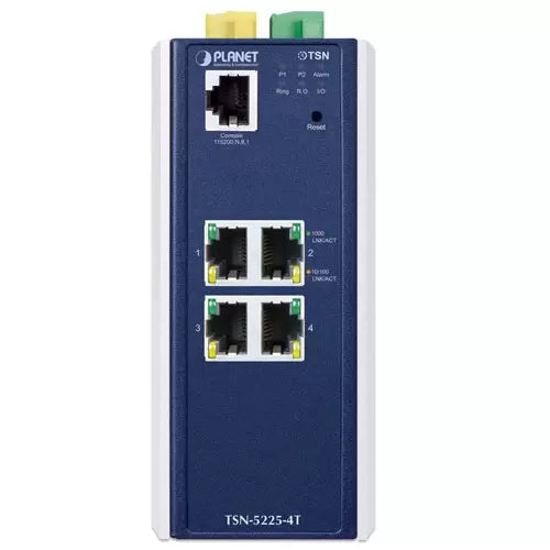 PLANET - TSN-5225-4T - Industrial L2+ 4-Port 10/100/1000T Managed TSN Ethernet Switch