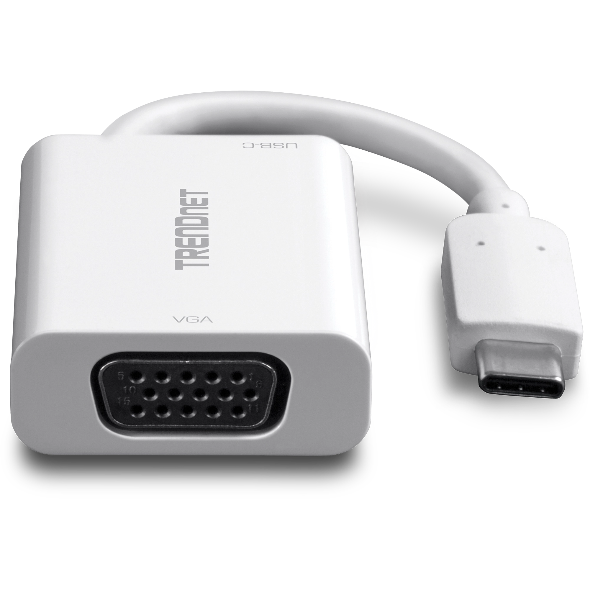 TRENDNET - TUC-VGA2 - USB-C to VGA HDTV Adapter with PD support