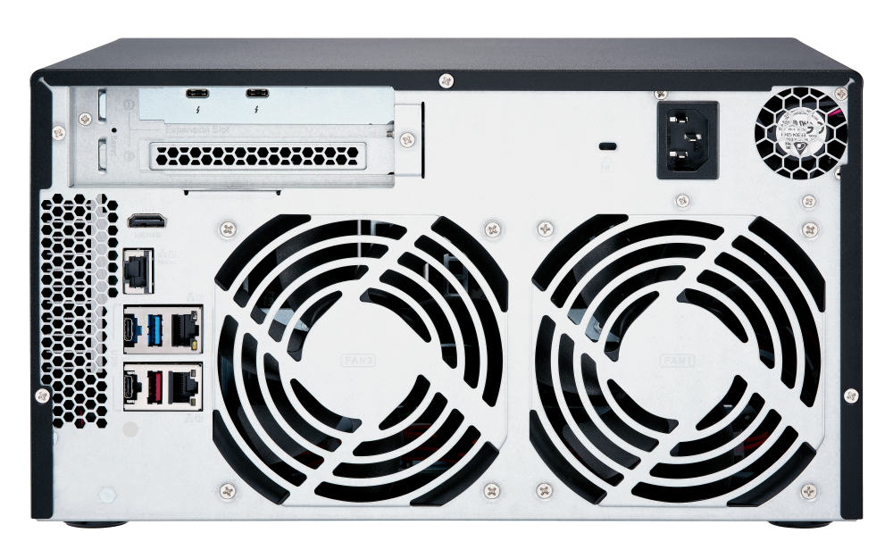 QNAP - TVS-872XT-i5-16G-US - QNAP Ultra-High Speed 8 Bay Thunderbolt 3 NAS. Intel Core i5 6-Core Processor, 16GB RAM