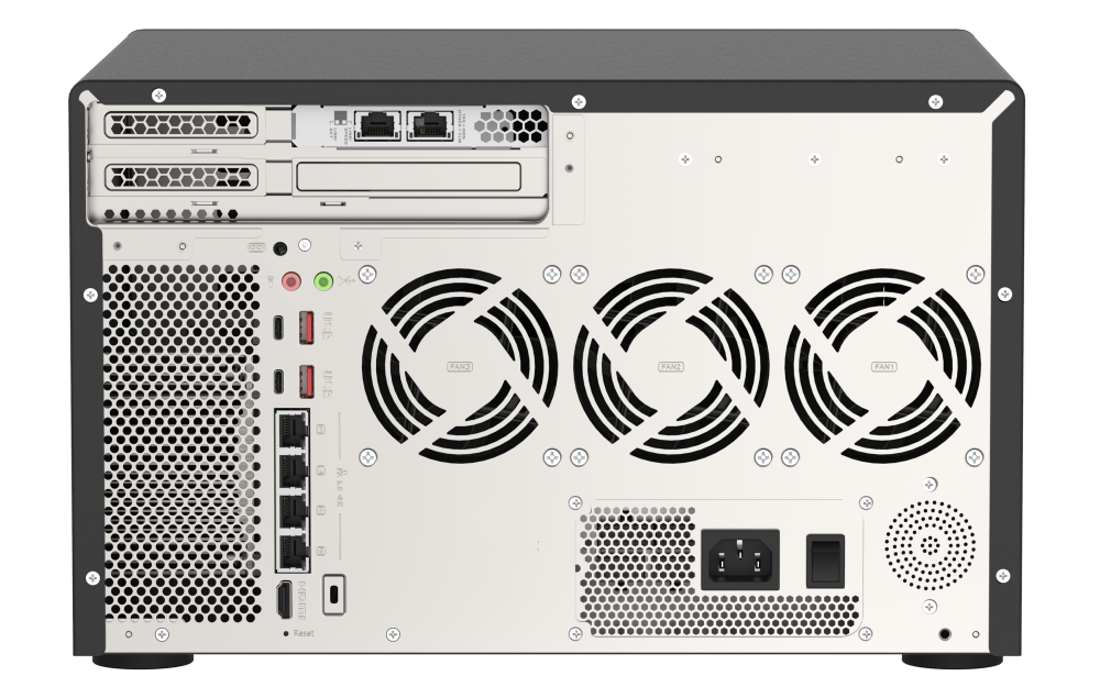 QNAP - TVS-h1288X-W1250-16G-US - QNAP 12-Bay TurboNAS (8 x 3.5