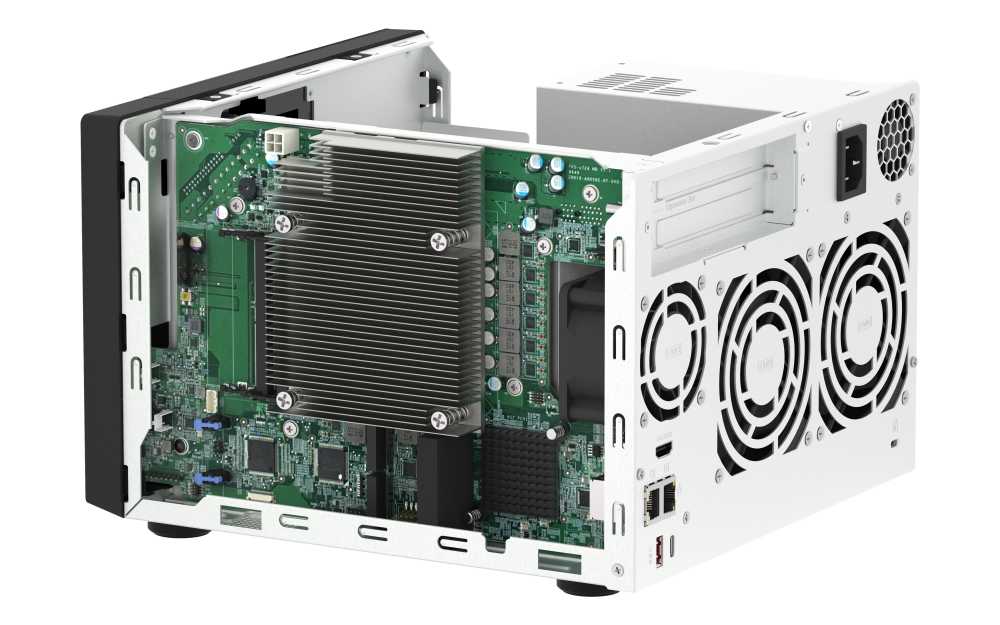 QNAP - TVS-h674-i5-32G-US - QNAP Ultra-High Speed 6 Bay NAS. Intel Core i5-12400 6C/12T, 32GB RAM DDR4 RAM