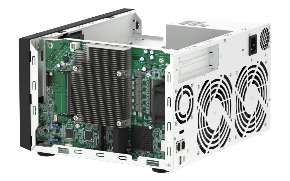 QNAP - TVS-h874-i5-32G-US - QNAP Ultra-High Speed 8 Bay NAS Intel Core i5-12400 6C/12T, 32GB RAM DDR4 RAM