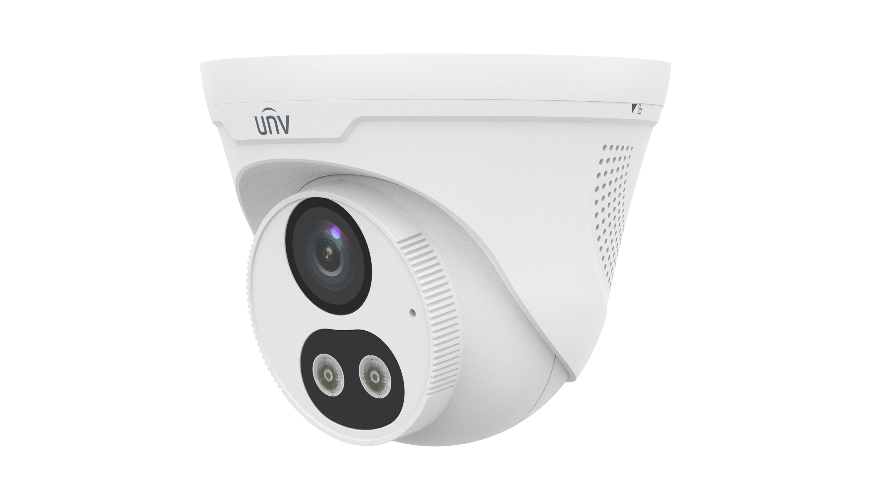 UNV - UAC-T142-ACF28LM-DL - 2MP Dual Light Analog 2-Way Talk Turret 2.8mm