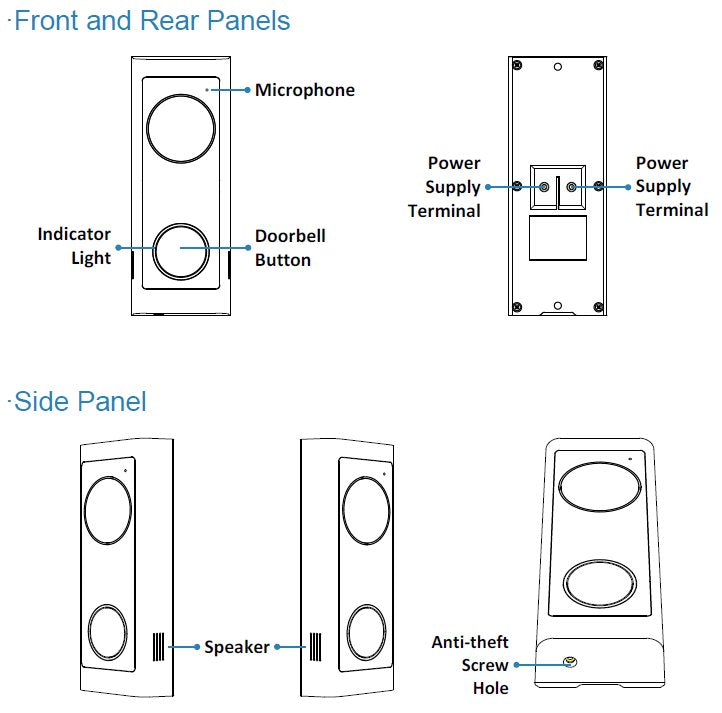 Uniview - URDB1 - UNV 2MP Video Doorbell