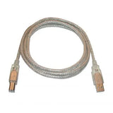 Cyber Power - USB-2AB20-SS - 2 Meter (6'5") High Speed USB 2.0 Peripheral Cable - Silver with Silver Connectors