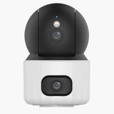 UNV - Uho-S3S-M55F36D - 3MP dual lens indoor Wi-Fi PT camera, 2.8mm+6.0mm fixed lens, 10m IR, 10m WL, Mic&speaker, SD card slot, human/vehicle/pet/crying detection