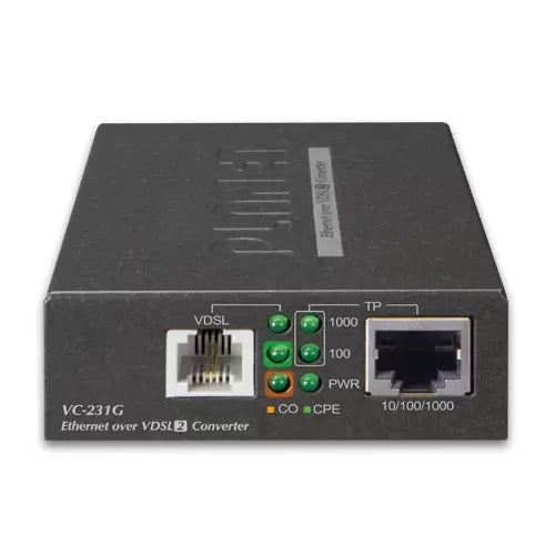 PLANET - VC-231G - 1-Port 10/100/1000T Ethernet to VDSL2 Bridge (30a profile w/ G.vectoring)