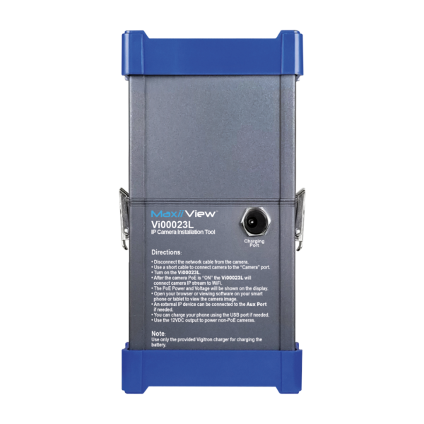 Vigitron - Vi00023 - MaxiiView™ WiFi Camera set up tool W/PoE meter & built in removable PoE power supply
