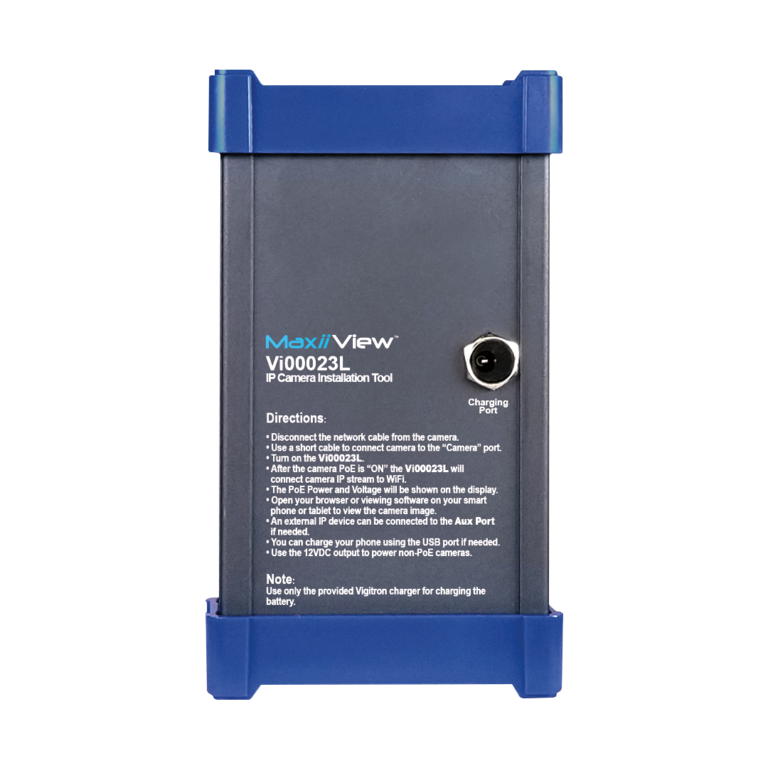 Vigitron - Vi00023L - MaxiiView WiFi Camera Set up Tool W/PoE Meter & built in PoE Power Supply