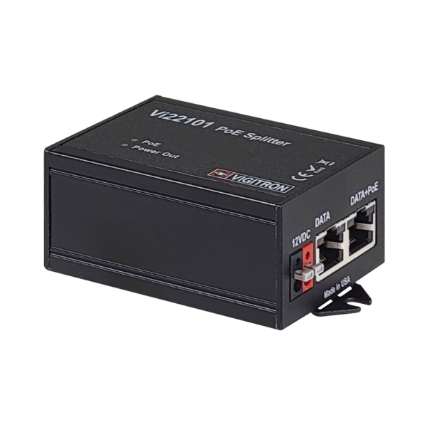 Vigitron - Vi22101 - MaxiiPower™ IEEE802.3af PoE splitter, 12DVC @ 12W output