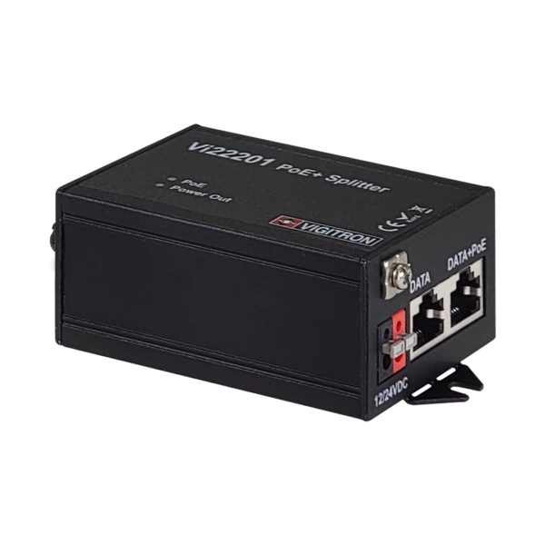 Vigitron - Vi22201 - MaxiiPower™ IEEE802.3af/at PoE splitter 12/24VDC @ 24W output