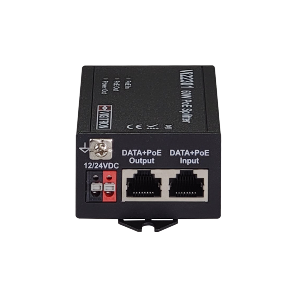 Vigitron - Vi22301 - MaxiiPower™ IEEE802.3af/at 60W PoE Splitter, PoE/12VDC/24DVC @ 30W output
