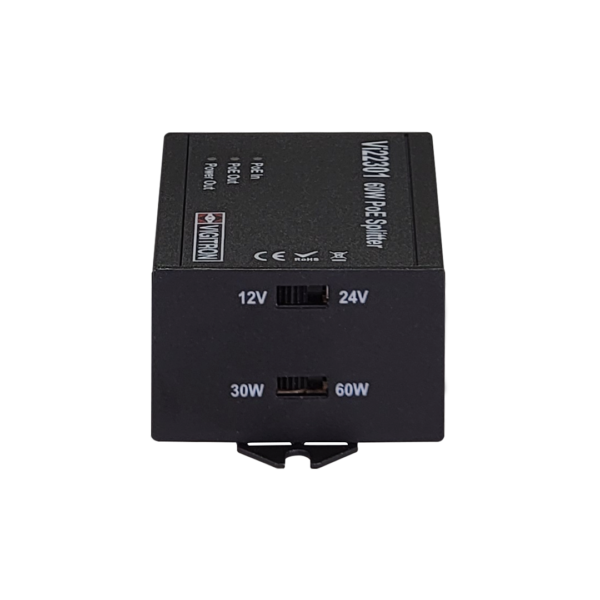 Vigitron - Vi22301 - MaxiiPower™ IEEE802.3af/at 60W PoE Splitter, PoE/12VDC/24DVC @ 30W output