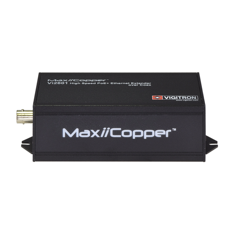 Vigitron - Vi2601 - 1-Port MaxiiPower Ethernet Extender over Coax, af/at 30W Midspan w/built-in power supply