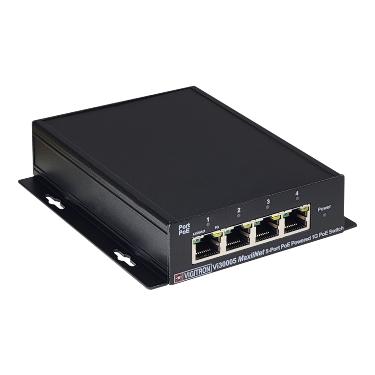 Vigitron - Vi30005 - 5-Port MaxiiNet 10/100/1G PoE Powered PoE Switch