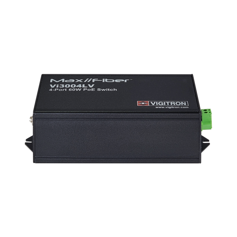 Vigitron - Vi3004LV - 4-Port MaxiiNet 10/100/1G 24V DC/AC Input PoE Switch