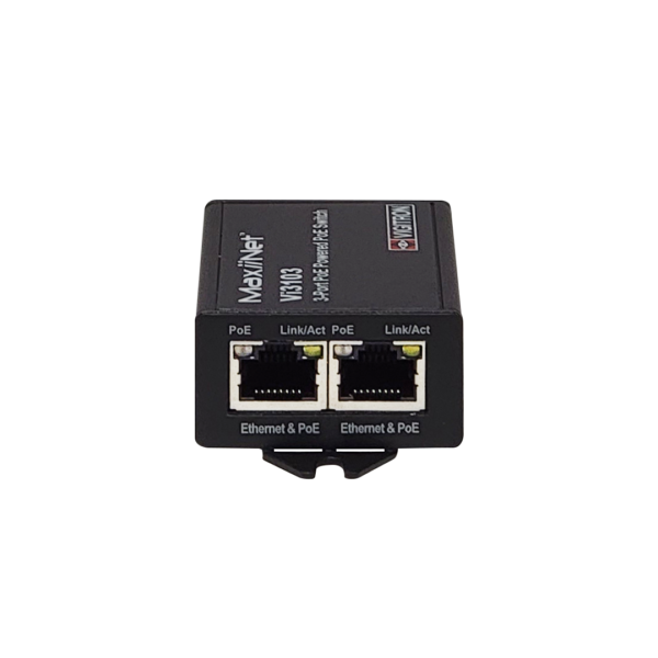 Vigitron - Vi3103 - 3-Port MaxiiNet™ 10/100 af/at 30W PoE Switch & Repeater