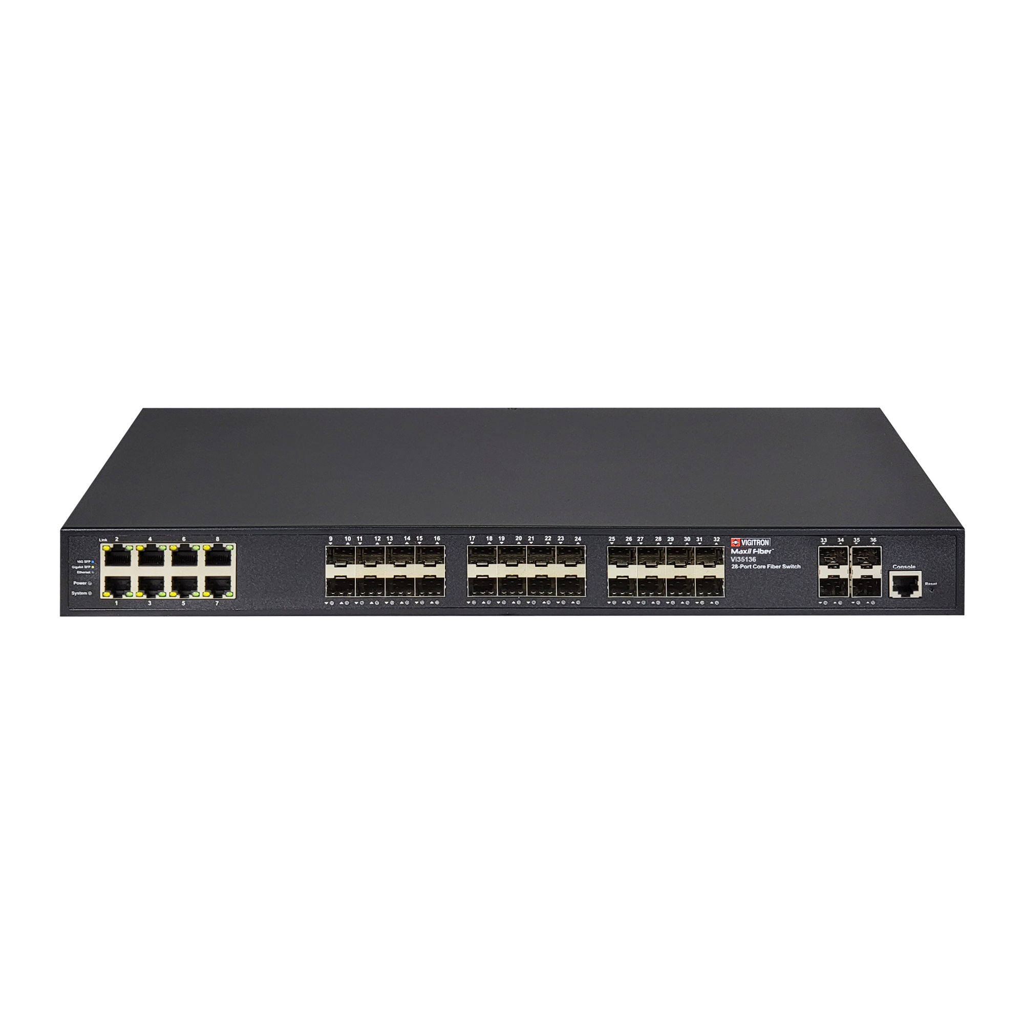 Vigitron - Vi35136 - 36-Port L2+/L3 Lite Managed Fiber/Copper Core Network Switch