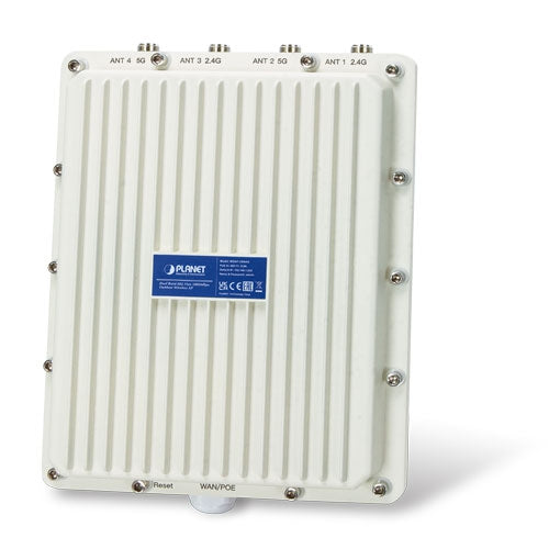 Planet - WDAP-1800AX - IP67 Wi-Fi 6 802.11ax, Dual Band 1800Mbps Outdoor Wireless AP (802.3at PoE+ PD, 4 x N-Type connector, 20KV surge protection, -40 to 70C
