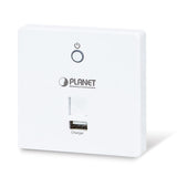 Planet - WDAP-W750E - 750Mbps 802.11ac In-wall Wireless Access Point with USB Charger