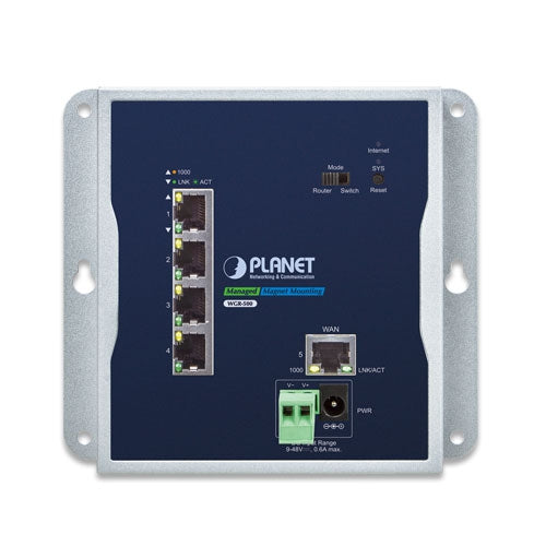 Planet - WGR-500 - Vehicle 4G LTE Cellular Wireless Gateway with 5-Port 10/100TX
