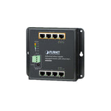 Planet - WGS-804HPT - IP30, IPv6/IPv4, 8-Port 1000TP Wall-mount Managed Ethernet Switch with 4-Port 802.3AT POE+ (-40 to 75 C)