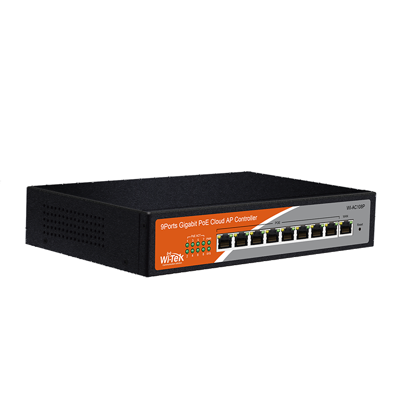 Wi-Tek - WI-AC108P - Wireless AP Controller with  8 Gigabit PoE Ports