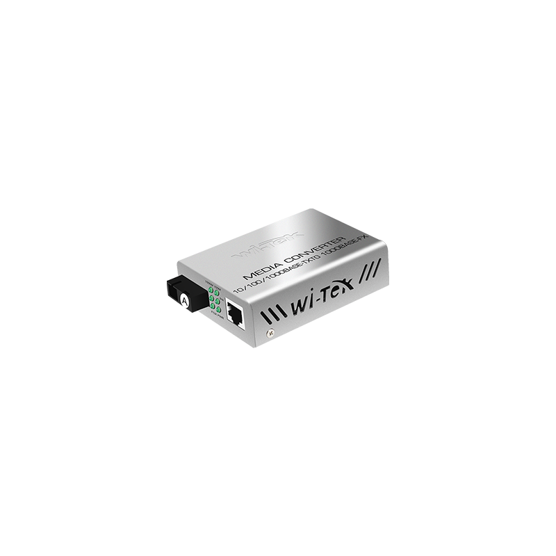 Wi-Tek - WI-MC101G - 25KM 1000Mbps Single Fiber Optic Media Converter (Sell in Pair)