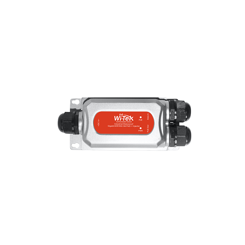 Wi-Tek - WI-POE56-60W-I-O - 2GE PoE Injector with 2*RJ45 Port (60W)