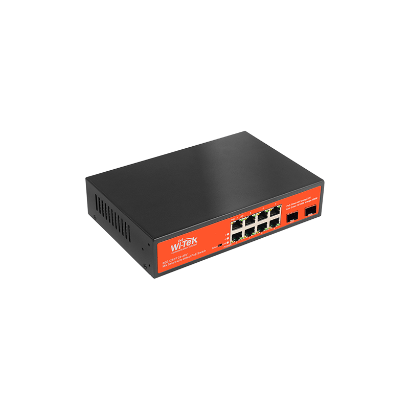 Wi-Tek - WI-PS310GF-Alien - 8GE+2SFP Unmanaged 24V-48V Auto-detect PoE Switch