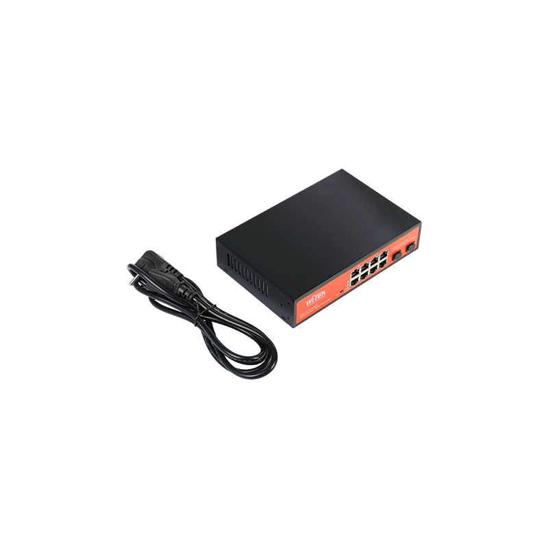 Wi-Tek - WI-PS310GF-Alien - 8GE+2SFP Unmanaged 24V-48V Auto-detect PoE Switch