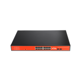 Wi-Tek - WI-PS318GF - 16GE+2SFP uplink Full Giga 802.3af/at PoE Switch with 16Port PoE