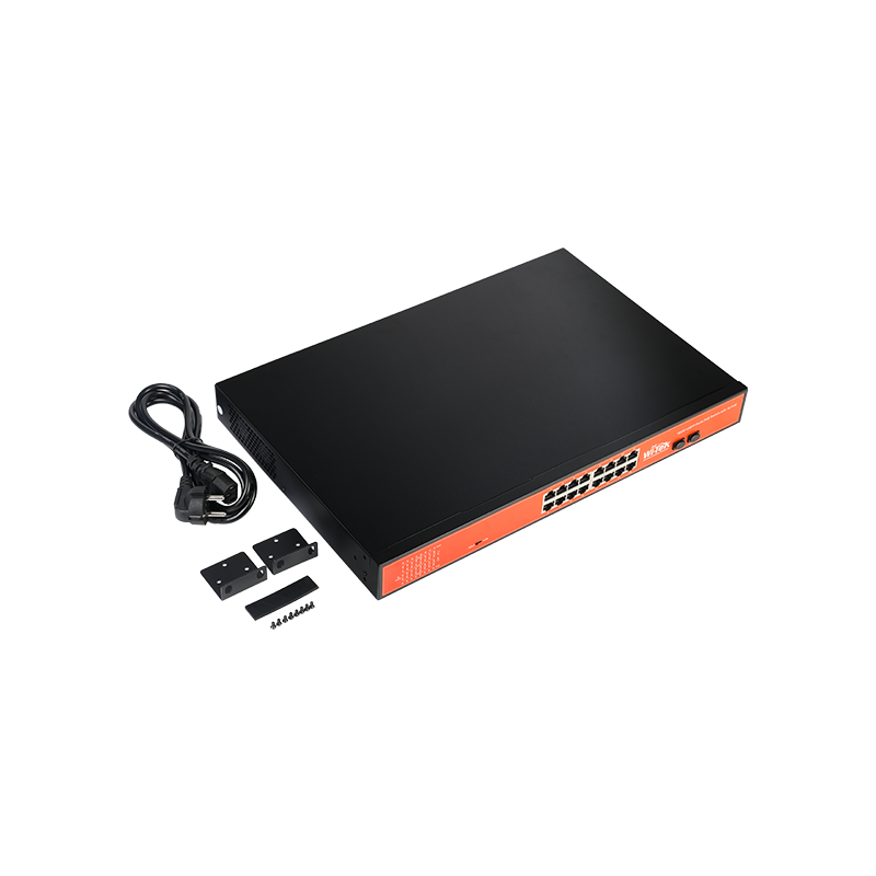 Wi-Tek - WI-PS318GF - 16GE+2SFP uplink Full Giga 802.3af/at PoE Switch with 16Port PoE