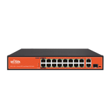 Wi-Tek - WI-PS518G - 16FE+1GE+1Combo SFP 250M Long Range PoE Switch with 16Port PoE