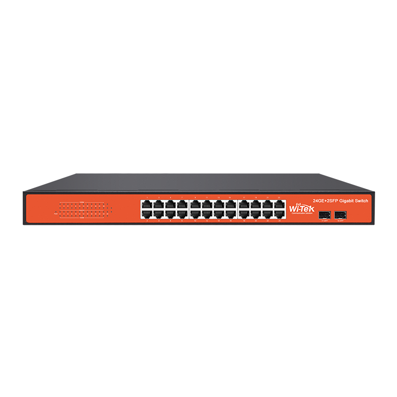Wi-Tek - WI-SG124F - 24GE+2SFP Full Giga rack-mountable Ethernet Switch