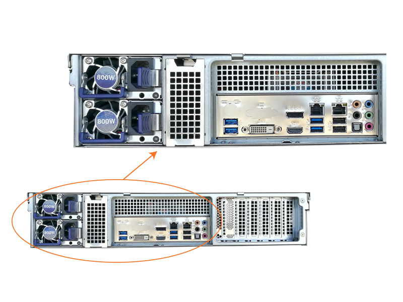 Hanwha - WRR-5501L-16TB - Wisenet WAVE optimized 2U rack server-16TB