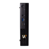 Hanwha - WRT-P-3104MW-1TB - Micro form factor Wisenet WAVE Network Video Recorder with 4 Professional licenses, Wisenet WAVE pre-installed, 1TB raw, 45 Mbps recording B/W, (1) M.2 SSD, (14th Gen) Intel Core i3, 8GB RAM, 256 GB SSD OS Drive, Windows 1