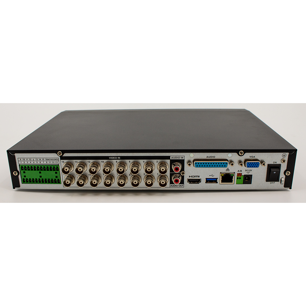 Dahua - X51C3E8 - 16CH Analytics+ Penta-brid XVR H.265 5M-N Mini 1U 1 SATA Bays, 8TB