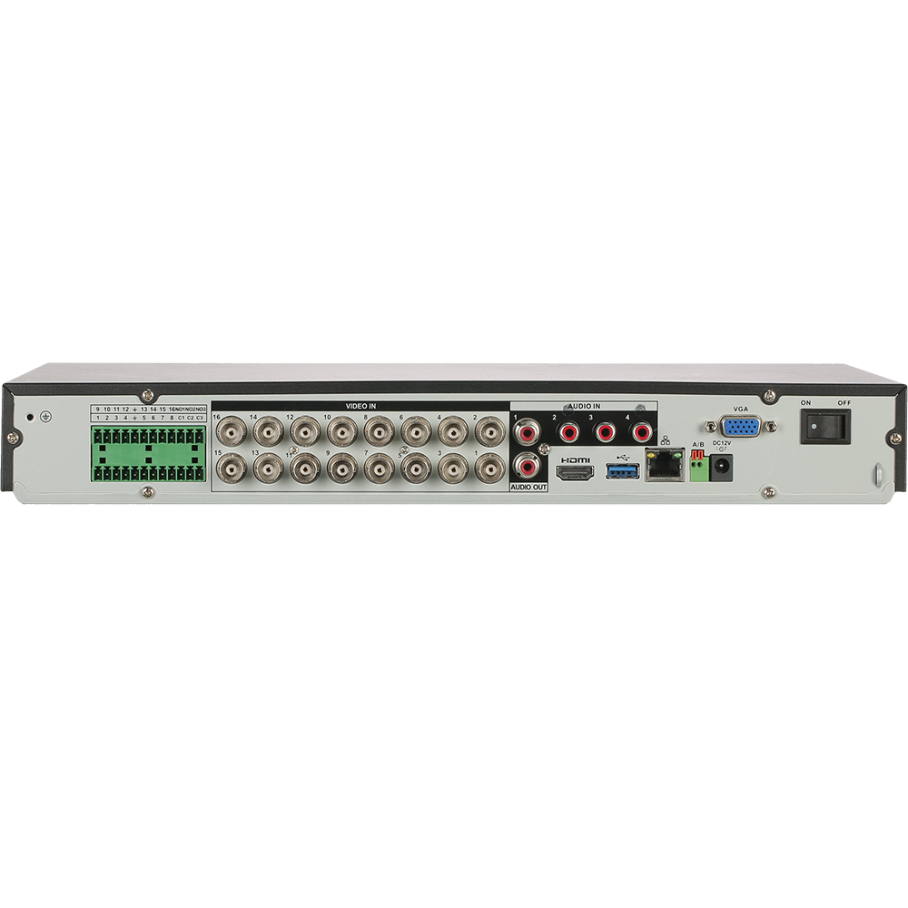 Dahua - X52B3A8 - 16CH Analytics+ Penta-brid XVR H.265 5M-N 1U 2 SATA Bays, 8TB