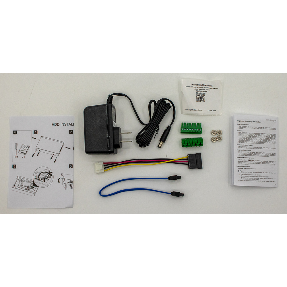 Dahua - X81B1E4 - 4CH Analytics+ Penta-brid XVR H.265 4K Mini 1U 1 SATA Bay, 4TB Pro Series