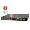 Planet - XGSW-28040HP - L2+ 24-Port 10/100/1000T 802.3at POE+ plus 4-port 10G SFP+ Managed Switches with Hardware Layer3 IPv4/IPv6 Static Routing