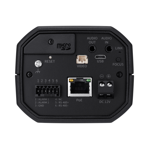 Hanwha - XNB-6003 - Powered by WN7, X-Plus series, Box Camera, 2MP resolution @ 120FPS, Triple codec (H.265/H.264/MJPEG), USB port for easy installation, Day & Night (ICR), extremeWDR (150dB), DIS with built-in Gyro sensor, Handover, Analytics events