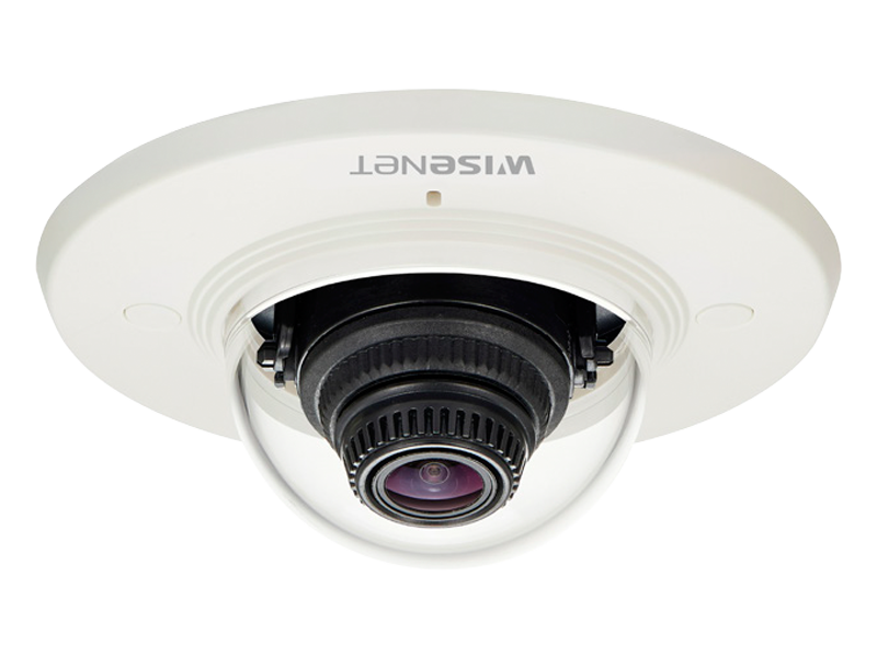 Hanwha - XND-6011F - Wisenet X powered by Wisenet 5 network flush mount dome camera, 2MP, Full HD(1080p) @ 60fps, 2.8mm fixed lens (112°), triple codec H.265/H.264/MJPEG with WiseStream II technology, 150dB WDR, USB port for easy installation, advanc